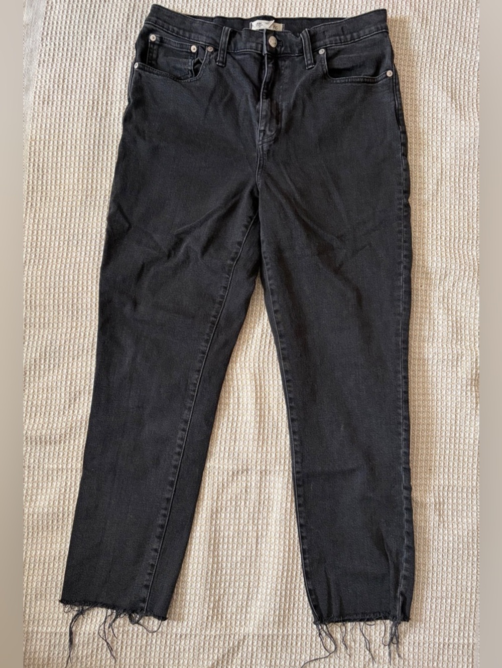 Madewell Women’s High-Rise Slim Crop Boyjean Lunar Wash 29 Tall